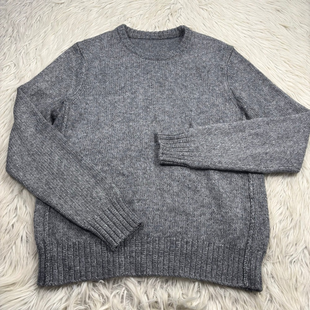 Jack Spade Men's M L Marled Gray Bromley Crew-Neck Sweater Preppy Classic